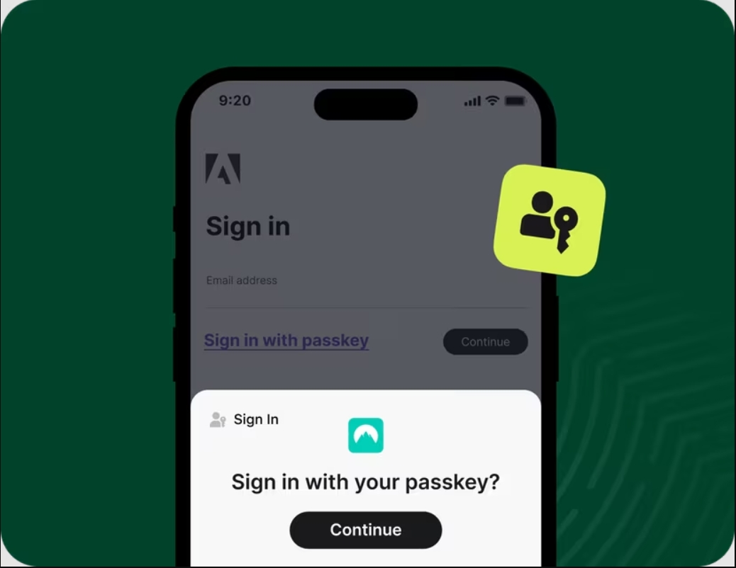 Sign in with passkey